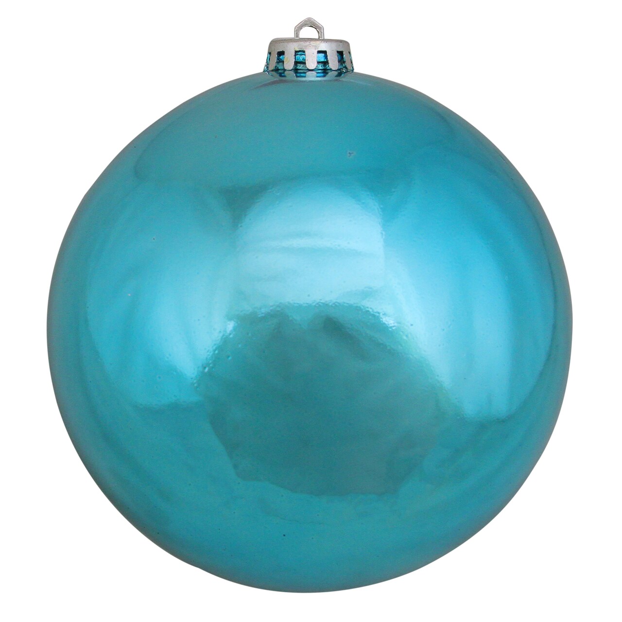 Northlight 6" Turquoise Blue Shatterproof Shiny Christmas Ball Ornament